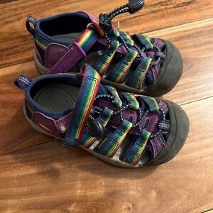 Keen Kids Water Shoes in Purple and Rainbow